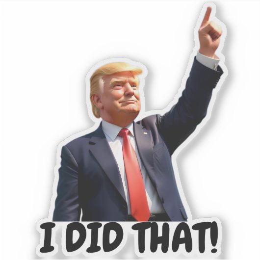 トランプ 私がやった  シール (正面)