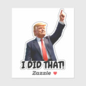 トランプ 私がやった  シール (シート)