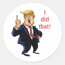 トランプ 「私がやった」ステッカー