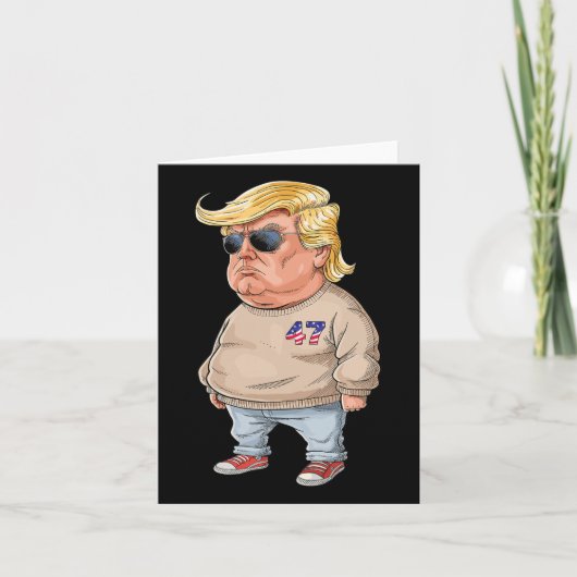 トランプ 私はただのクールなヤツ 2024年の面白いミーム カード (正面)