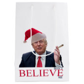 トランプ、私信じはない ミディアムペーパーバッグ (裏面)