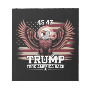 トランプ 第45代 第47代 大統領 フラッグ 2025 鯲 アメリカ ノートパッド
