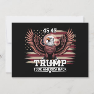 トランプ 第45代 第47代 大統領 フラッグ 2025 鯲 アメリカ  招待状