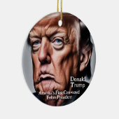 トランプ：米国初の有罪判決を受けたフェロン大統領 セラミックオーナメント (右)