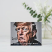 トランプ:米国初の有罪判決を受けたフェロン大統領 ポストカード (スタンド正面)