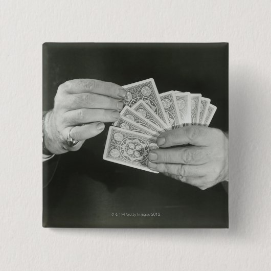 トランプ 缶バッジ (正面)