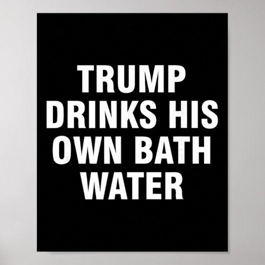 トランプ、自身のブランドの水を飲む _5  ポスター (正面)