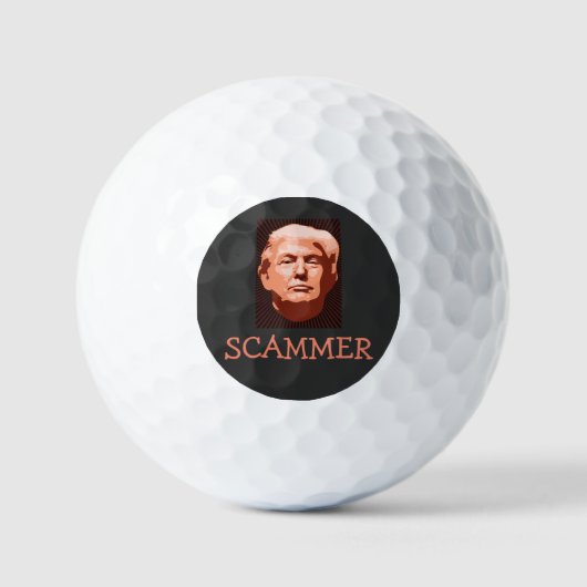 トランプ 詐欺師 ゴルフボール (正面)