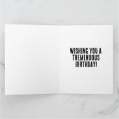 トランプ 誕生日 グリーティングカード (内部)