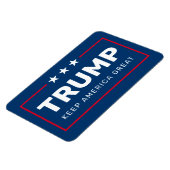 トランプ – 赤白青保 – アメリカ素晴らし マグネット (左側)