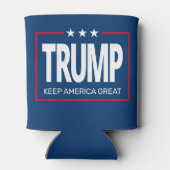トランプ – 赤白青保 – アメリカ素晴らし 缶クーラー (裏面)