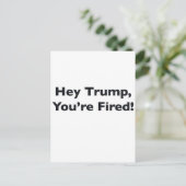 トランプ、辞めろ！ ポストカード (スタンド正面)