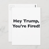 トランプ、辞めろ！ ポストカード (正面/裏面)