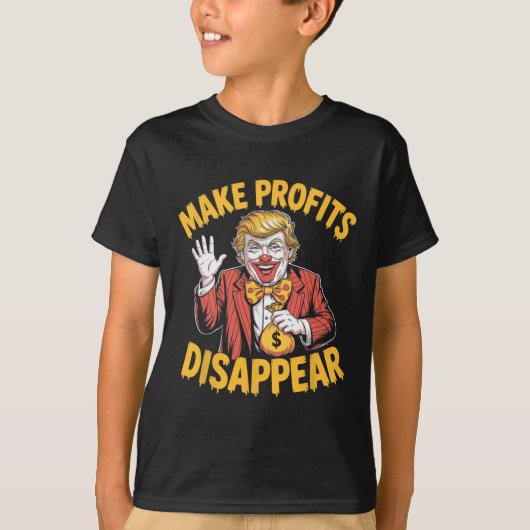 トランプ 関税 不況 ミーム 利益 消滅 Tシャツ (正面)