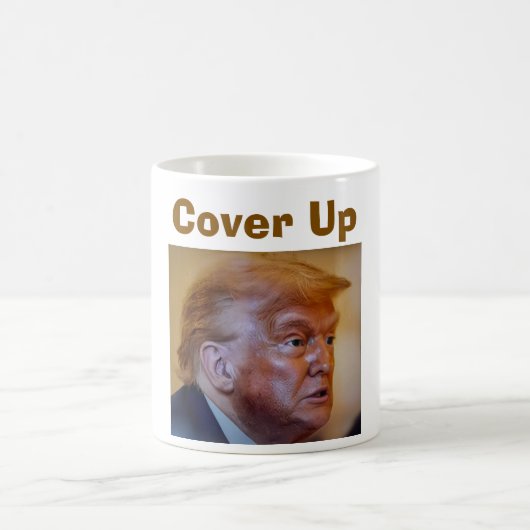 トランプ/隠蔽コーヒーマグ コーヒーマグカップ (中央)