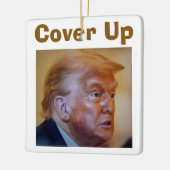 トランプ/隠蔽 セラミック オーナメント (左)