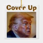 トランプ/隠蔽 セラミック オーナメント (裏面)