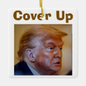 トランプ/隠蔽 セラミック オーナメント (正面)