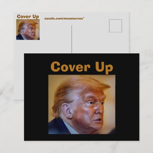 トランプ/隠蔽 ポストカード (正面/裏面)
