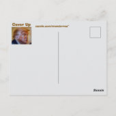トランプ/隠蔽 ポストカード (裏面)