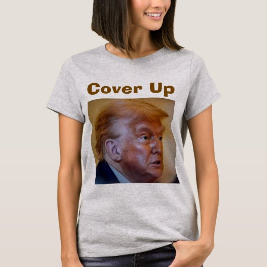 トランプ/隠蔽Tシャツ Tシャツ (正面)