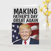 トランプ 面白い 父の日のグリーティングカード カード (黄色い花)