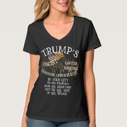 トランプ 飼育 繁殖 フランチャイズ 機会 都市 Tシャツ (正面)