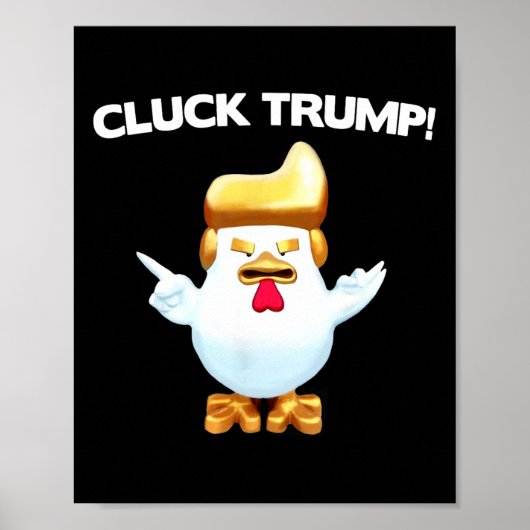 トランプ 鶏 とんとん トランプ 面白い  ポスター (正面)