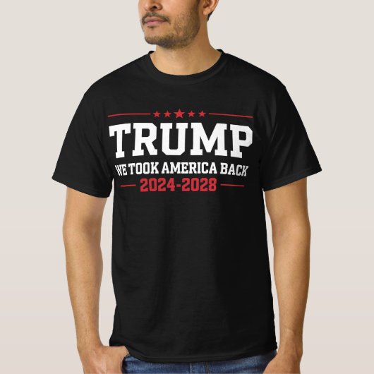 トランプ 2024 アメリカを取り戻した 47 USA Tシャツ (正面)