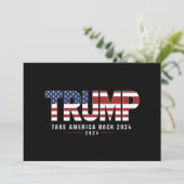 トランプ 2024 アメリカを取り戻せ アメリカ 2024 ギフト 招待状 (スタンド正面)