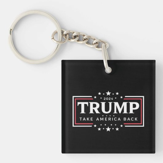 トランプ 2024 アメリカを取り戻せ キーホルダー (正面)