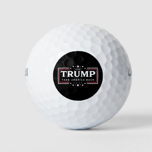 トランプ 2024 アメリカを取り戻せ ゴルフボール (正面)