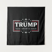 トランプ 2024 アメリカを取り戻せ タペストリー (正面)