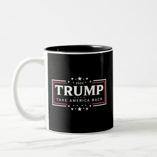 トランプ 2024 アメリカを取り戻せ ツートーンマグカップ (左)