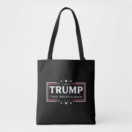 トランプ 2024 アメリカを取り戻せ トートバッグ (正面)