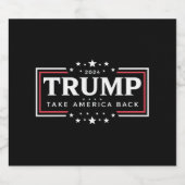 トランプ 2024 アメリカを取り戻せ ビールラベル (シングルラベル)