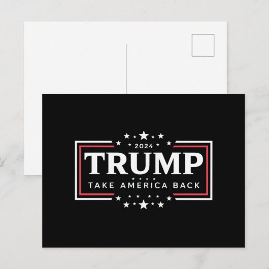 トランプ 2024 アメリカを取り戻せ ポストカード (正面/裏面)