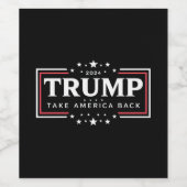 トランプ 2024 アメリカを取り戻せ ワインラベル (シングルラベル)