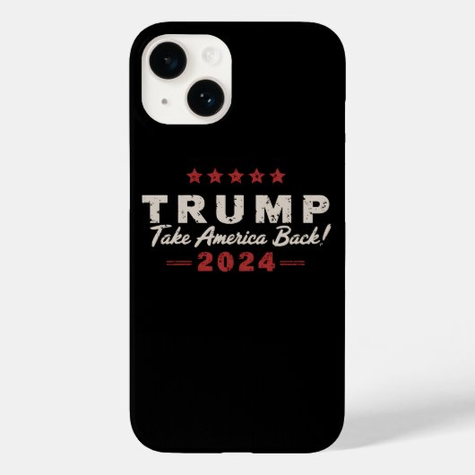 トランプ 2024 アメリカを取り戻せ 大統領 47 USA Case-Mate iPhoneケース (裏面)