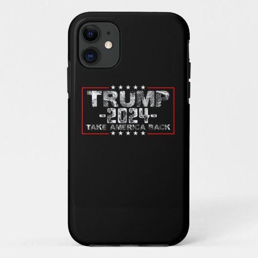 トランプ 2024 アメリカを取り戻せ 政治 ヴィンテージ Case-Mate iPhoneケース (裏面)