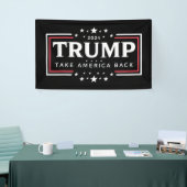 トランプ 2024 アメリカを取り戻せ 横断幕 (トレードショー)