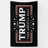 トランプ 2024 アメリカを取り戻せ 横断幕 (縦)