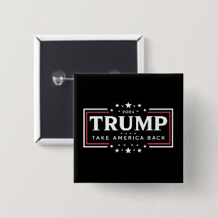 トランプ 2024 アメリカを取り戻せ 缶バッジ