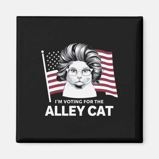 トランプ 2024 アライ猫共和党員に投票します マグネット (正面)