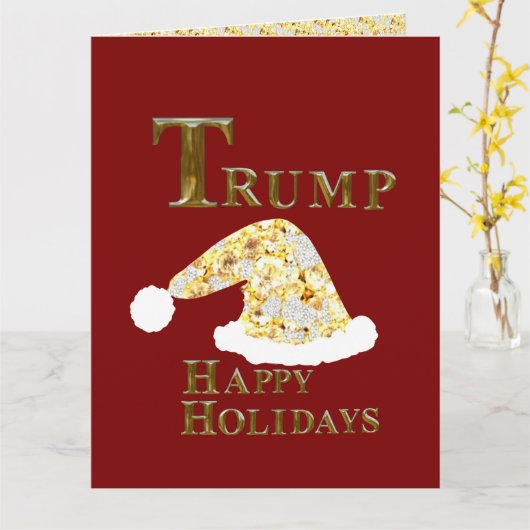 トランプ 2024 カード (黄色い花)