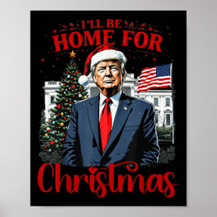 トランプ 2024 クリスマスに帰ってくるよ 面白いサンタ ポスター