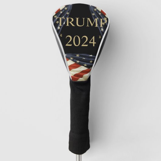 トランプ 2024 ゴルフヘッドカバー (正面)