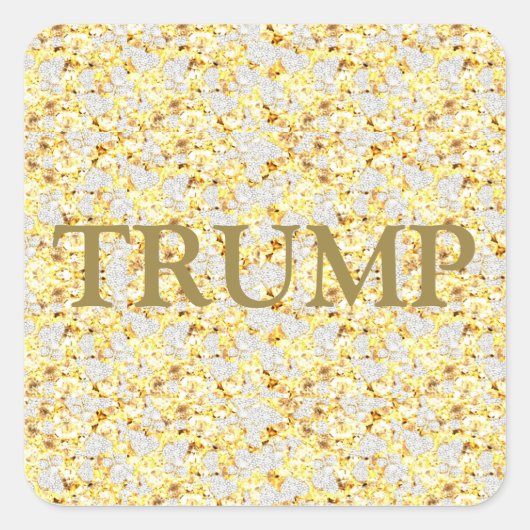 トランプ 2024 スクエアシール (正面)