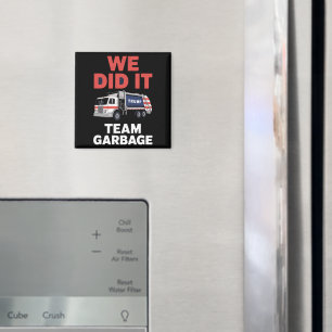トランプ 2024 トラック ゴミ箱 できた チームゴミ箱  マグネット