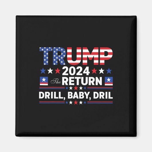 トランプ 2024 ドリルバイ マグネット (正面)